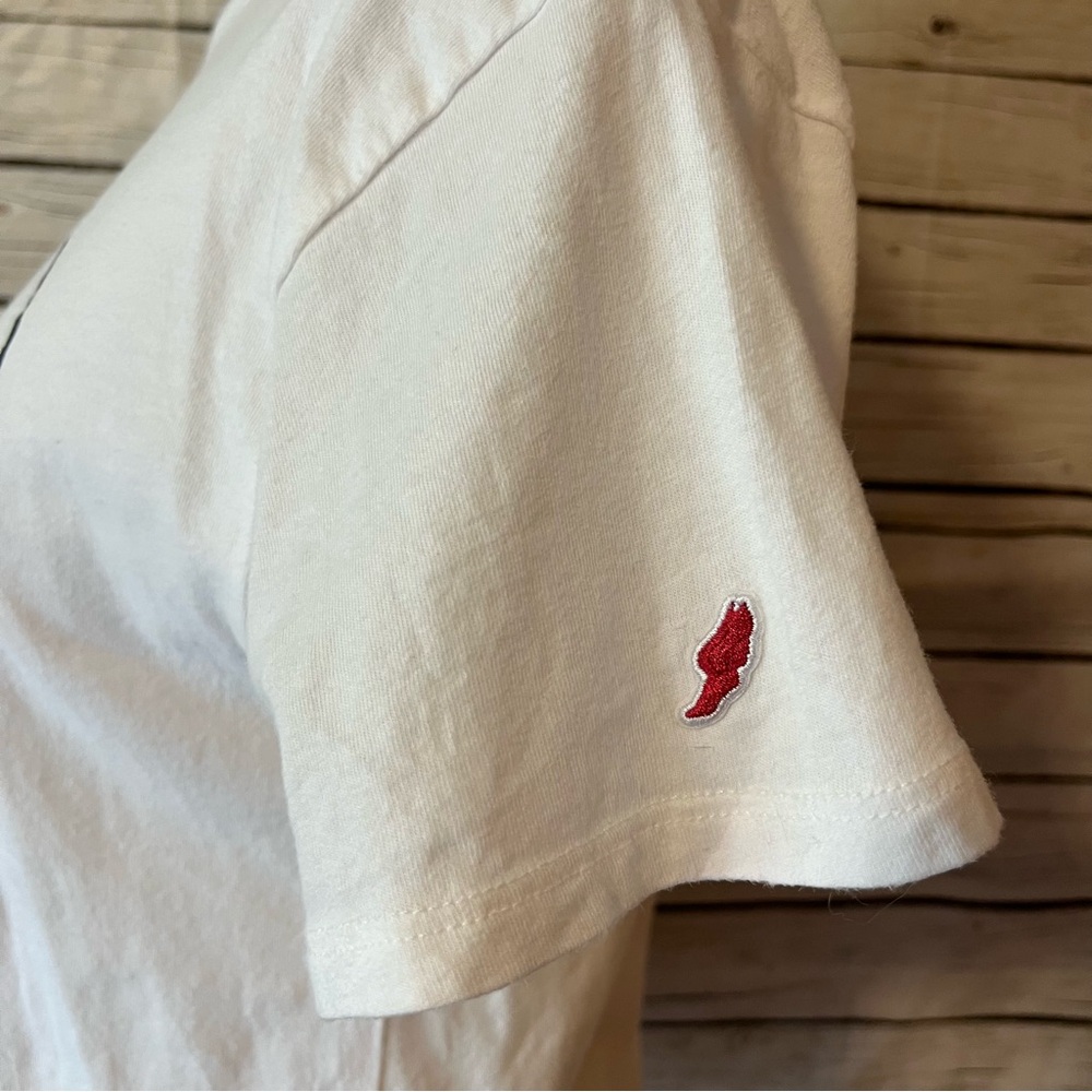 League Cream Graphic Thankful Crop T-Shirt Short Sleeve - Picture 3 of 6